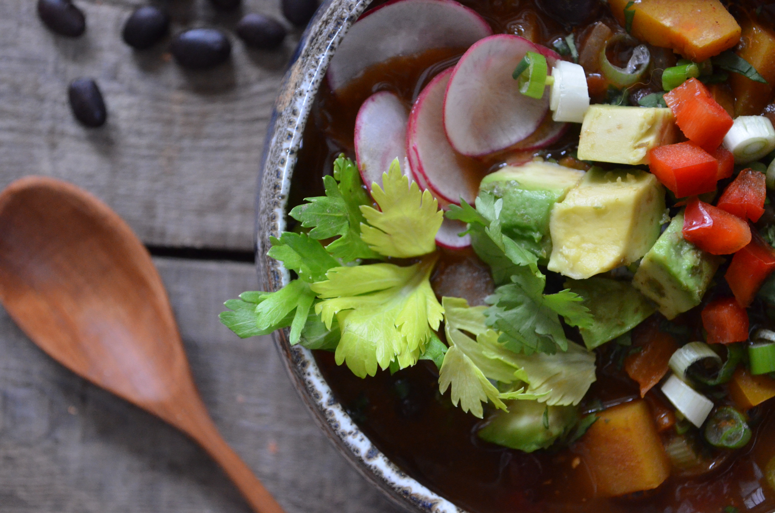 Black Bean and Butternut Squash Chili with Chipotle